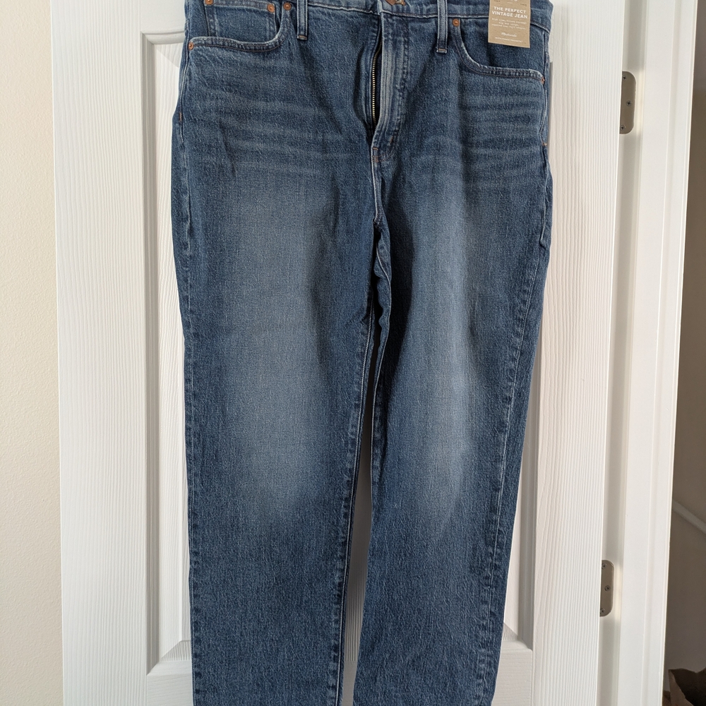 Madewell Women's Straight Blue Jeans